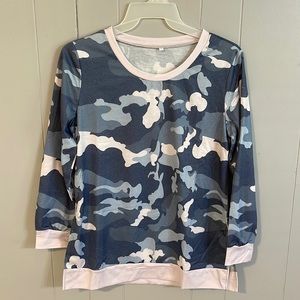 Blue camo shirt